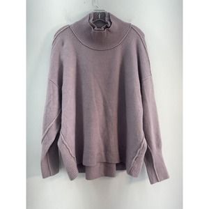 Free People Light Purple Knit Pullover Wool Blend Sweater Womens Size S